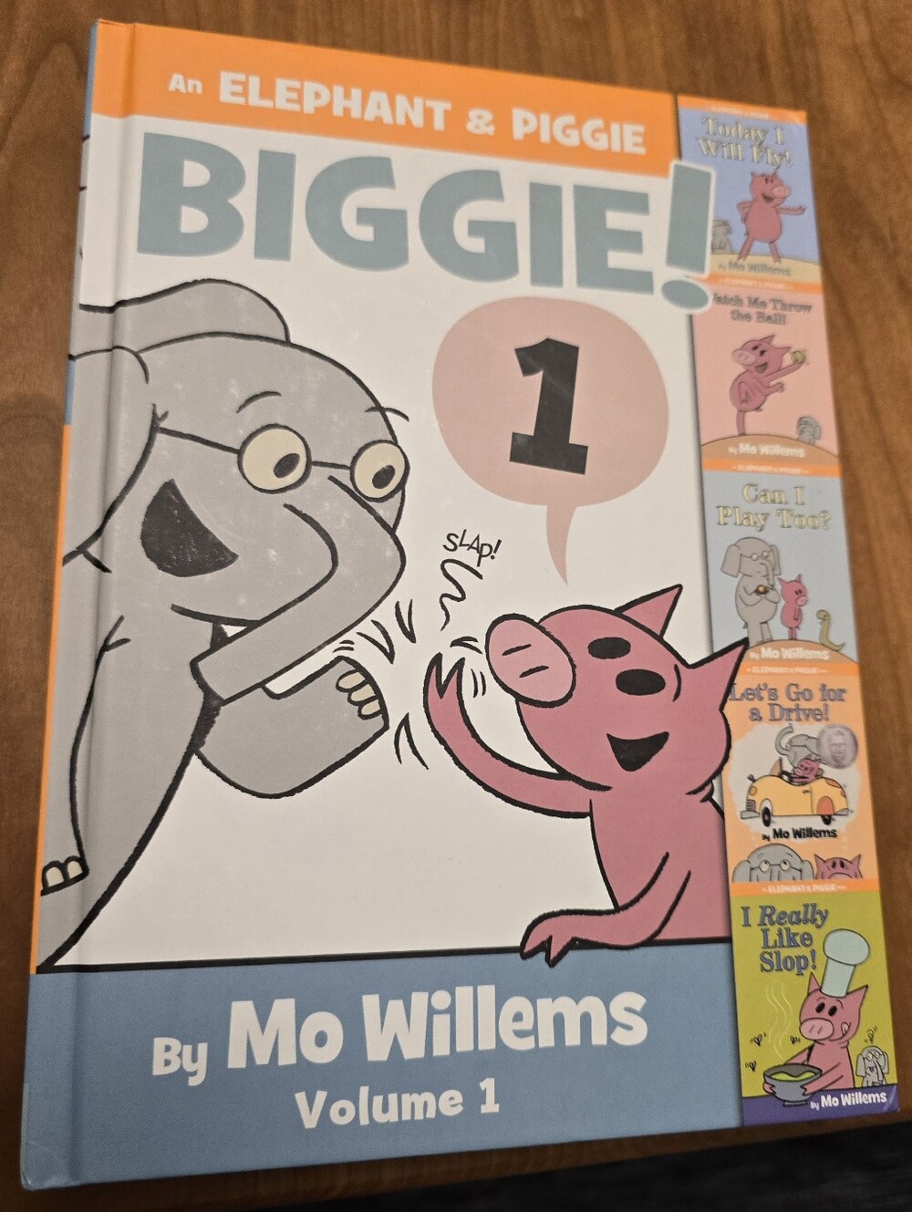 BIGGIE! Volume 1 by Mo Willems - Pink & Gray Cover